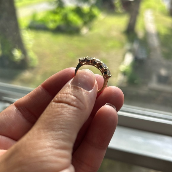 Wedding band, natural diamonds - Picture 2 of 3